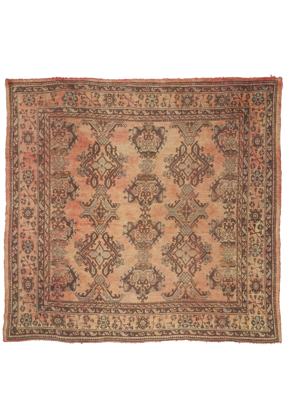 12 x 11 - Rust Antique Turkish Oushak Rug - 79919