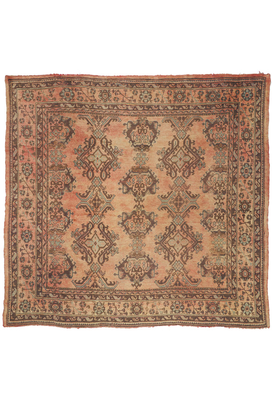 12 x 11 - Rust Antique Turkish Oushak Rug - 79919
