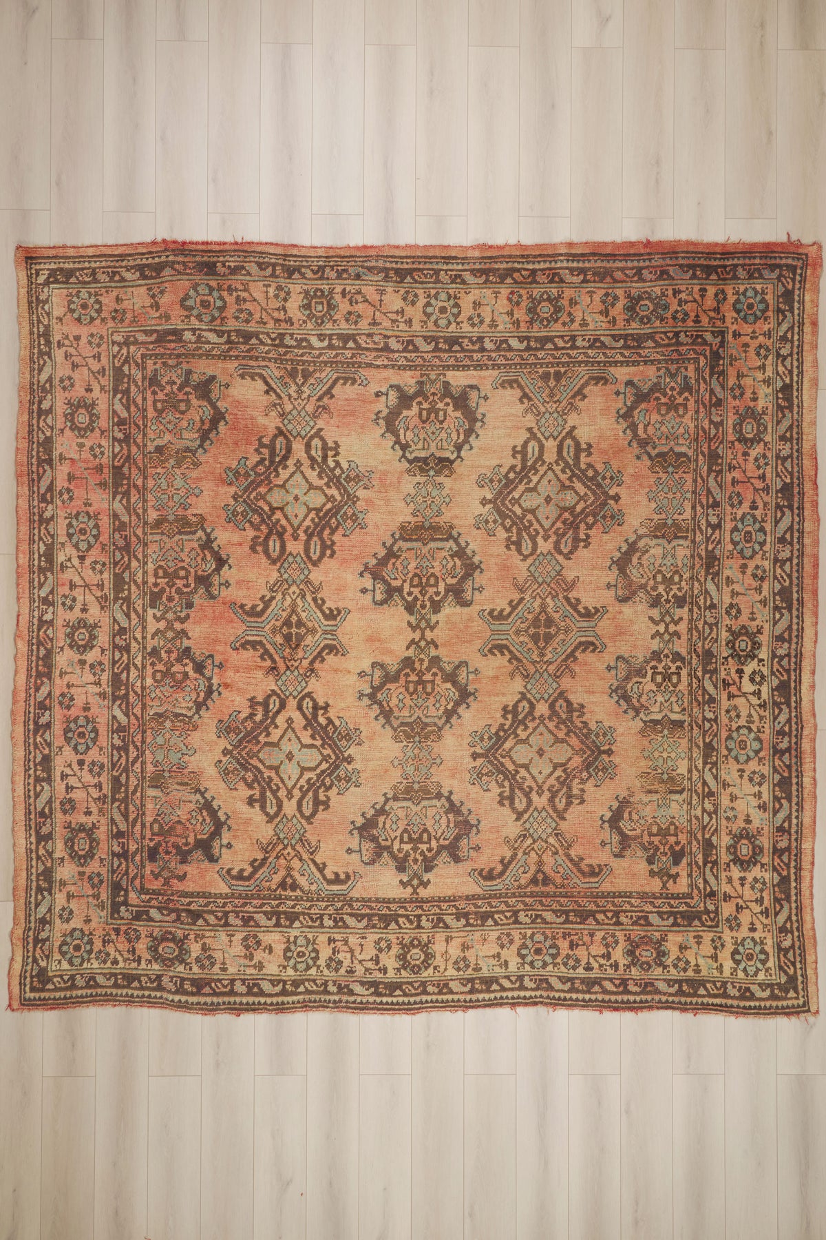12 x 11 - Rust Antique Turkish Oushak Rug - 79919