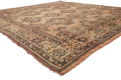 12 x 11 - Rust Antique Turkish Oushak Rug - 79919