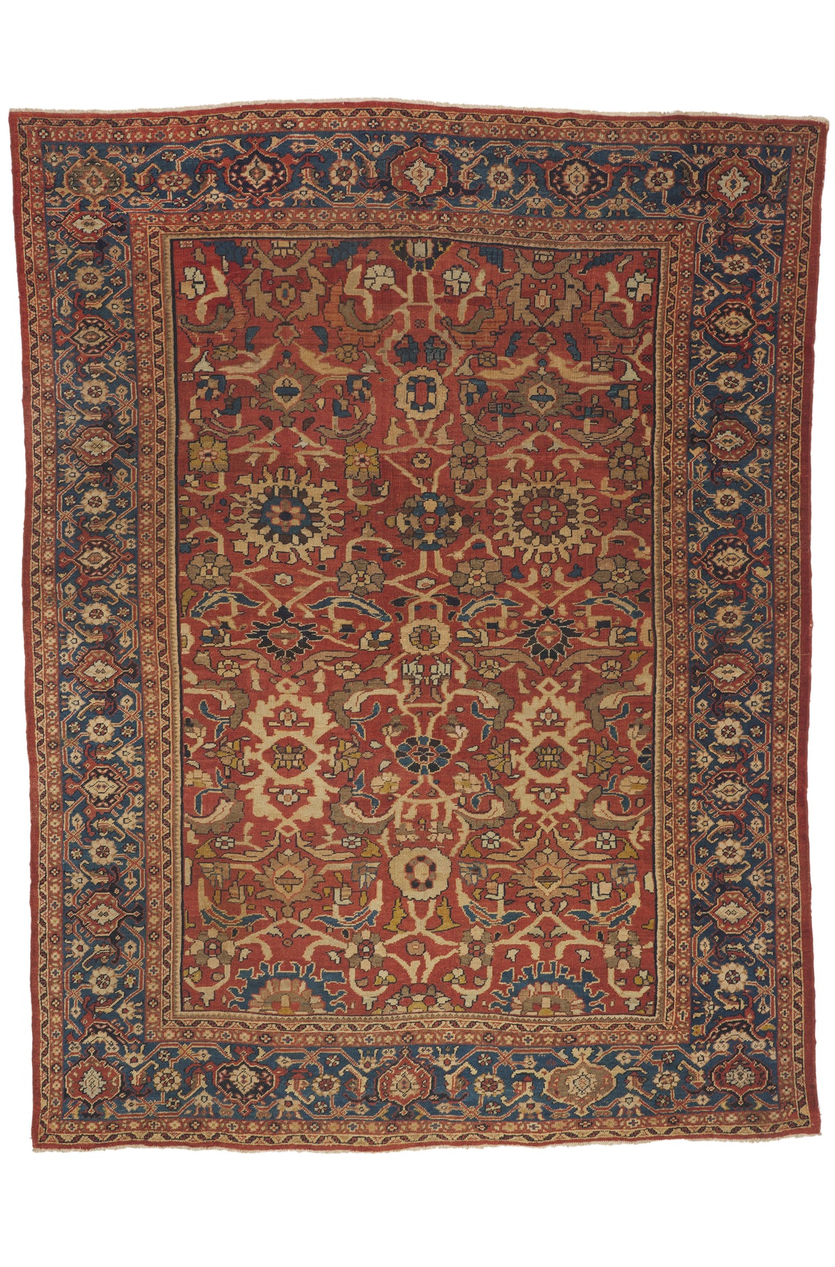 9 x 12 - Red Antique Persian Sultanabad Rug - 79920