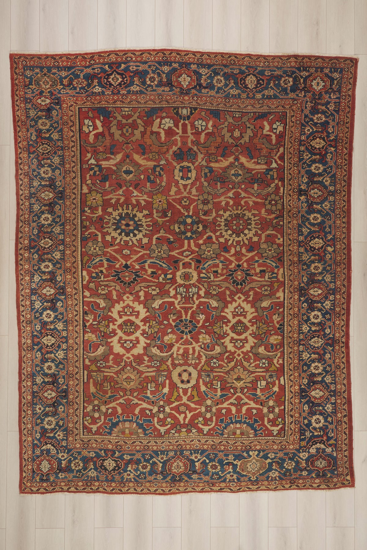 9 x 12 - Red Antique Persian Sultanabad Rug - 79920