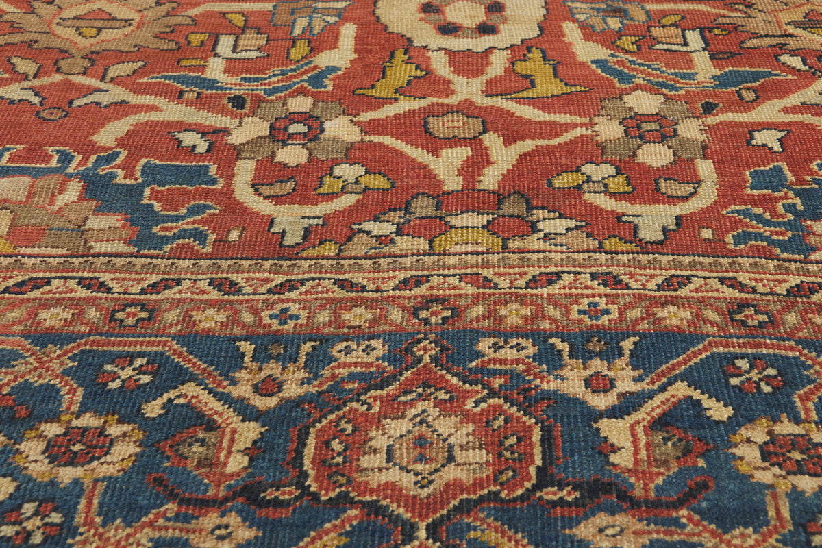 9 x 12 - Red Antique Persian Sultanabad Rug - 79920