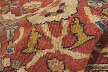 9 x 12 - Red Antique Persian Sultanabad Rug - 79920
