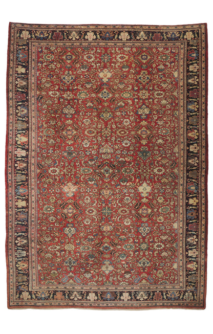 13 x 18 - Red Antique Persian Sultanabad Rug - 79923