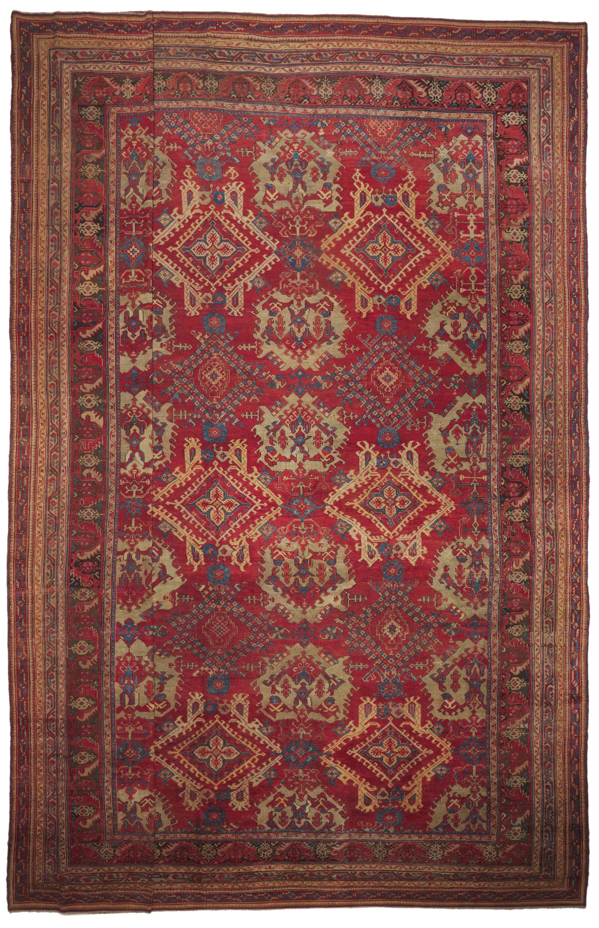 21 x 24 - Red Antique Turkish Oushak Rug - 79924