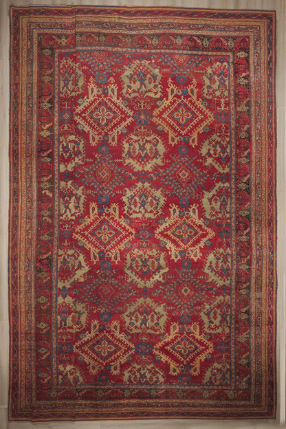 21 x 24 - Red Antique Turkish Oushak Rug - 79924