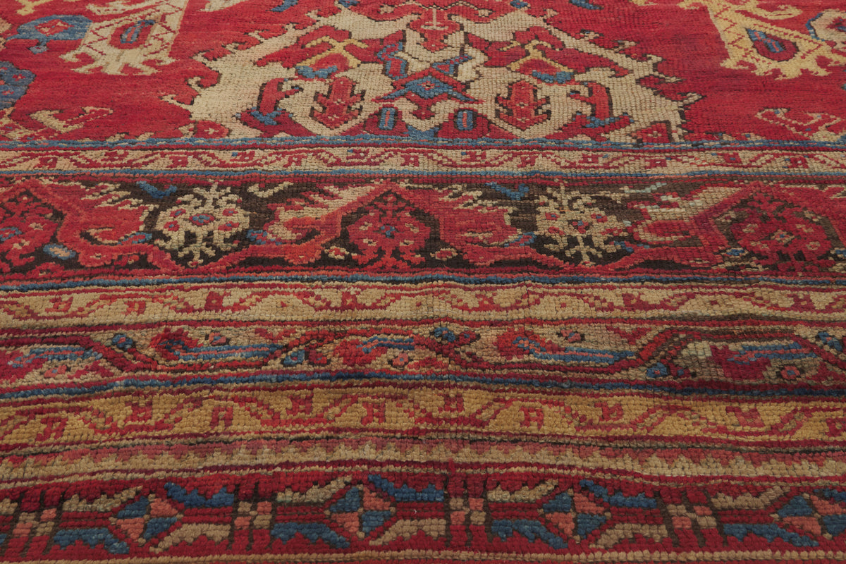 21 x 24 - Red Antique Turkish Oushak Rug - 79924