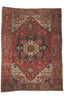 10 x 13 - Red Antique Persian Serapi Rug - 79925