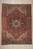 10 x 13 - Red Antique Persian Serapi Rug - 79925