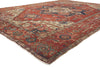 10 x 13 - Red Antique Persian Serapi Rug - 79925