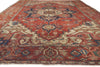 10 x 13 - Red Antique Persian Serapi Rug - 79925