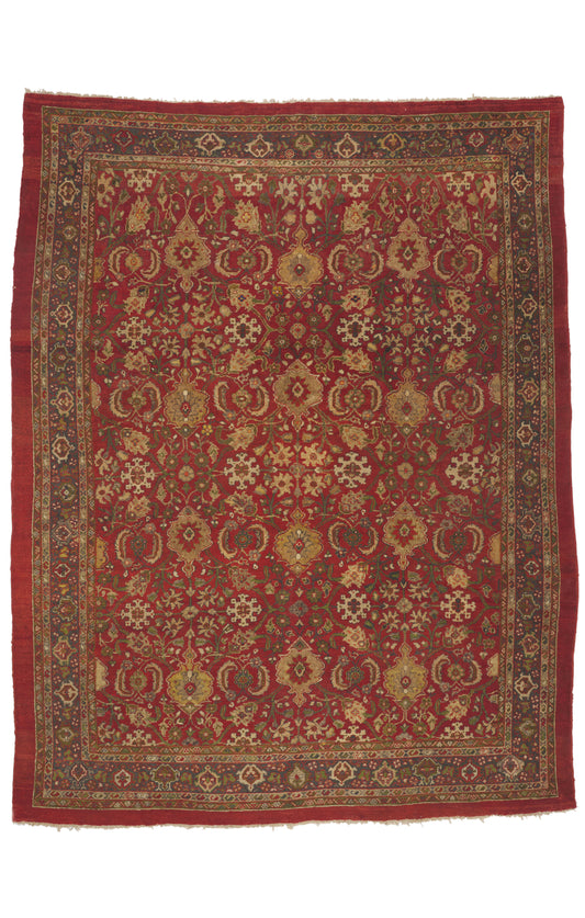 9 x 12 - Red Antique Persian Sultanabad Rug - 79926