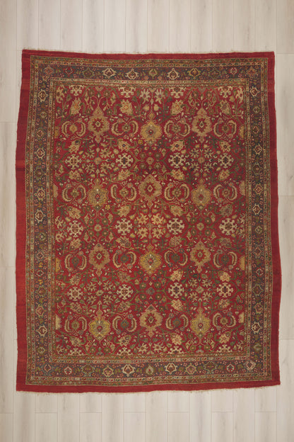 9 x 12 - Red Antique Persian Sultanabad Rug - 79926