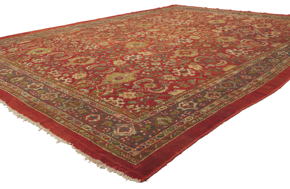 9 x 12 - Red Antique Persian Sultanabad Rug - 79926