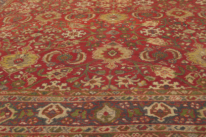 9 x 12 - Red Antique Persian Sultanabad Rug - 79926