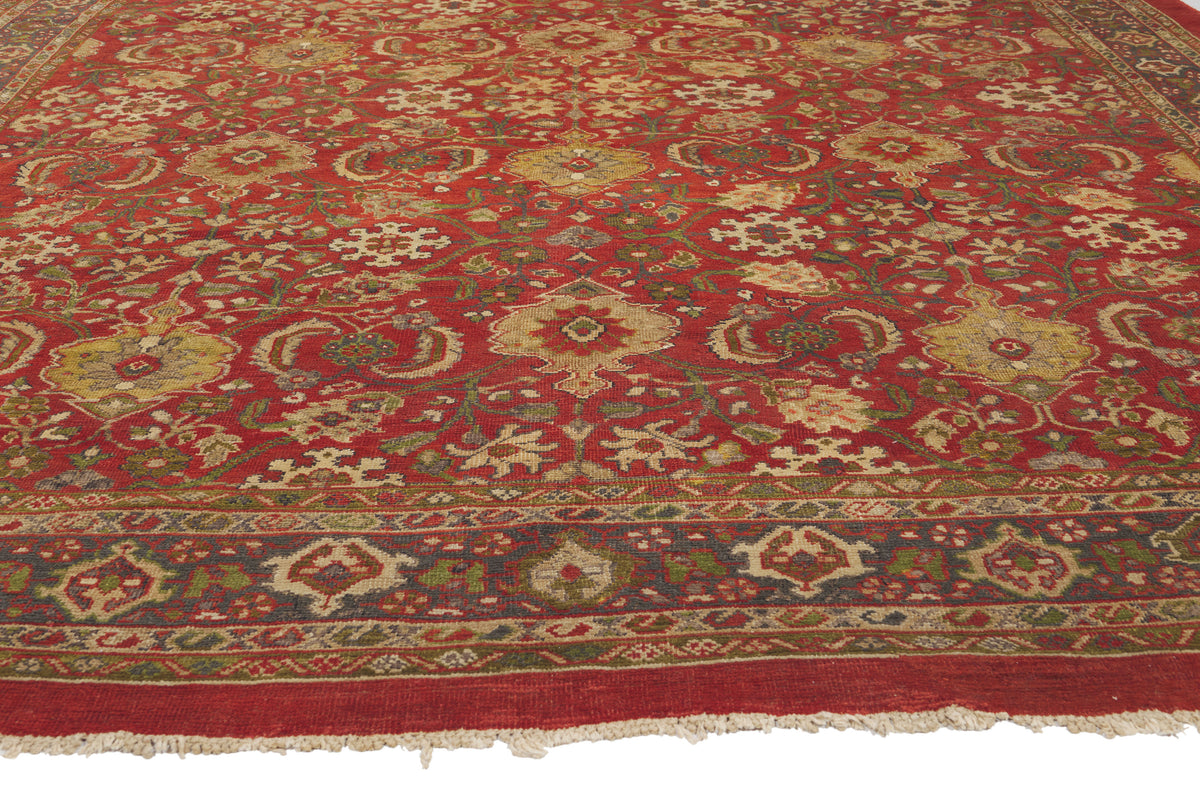 9 x 12 - Red Antique Persian Sultanabad Rug - 79926
