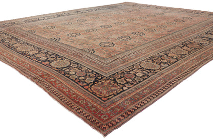 10 x 13 - Pink Antique Persian Kashan Rug - 79928