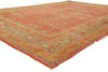 10 x 14 - Red Antique Turkish Oushak Rug - 79929