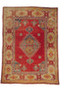 10 x 14 - Red Antique Turkish Oushak Rug - 79930