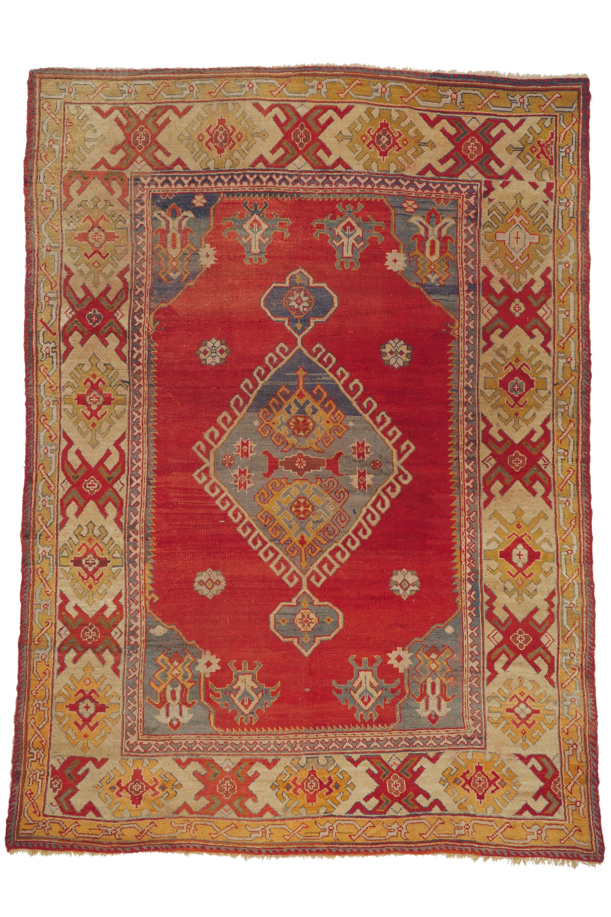 10 x 14 - Red Antique Turkish Oushak Rug - 79930