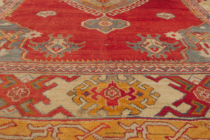 10 x 14 - Red Antique Turkish Oushak Rug - 79930