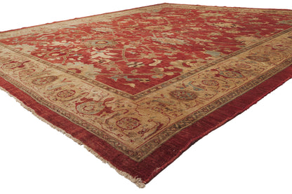 14 x 15 - Red Vintage Persian Sultanabad Rug - 79931