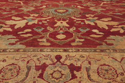 14 x 15 - Red Vintage Persian Sultanabad Rug - 79931