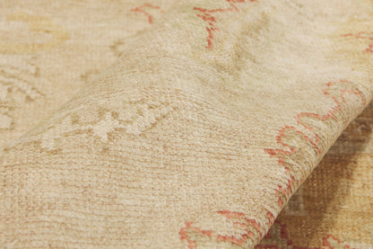 11 x 14 - Beige Vintage Turkish Oushak Rug - 79933