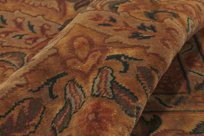 8 x 10 - Brown Vintage Indian Oushak Rug - 79934