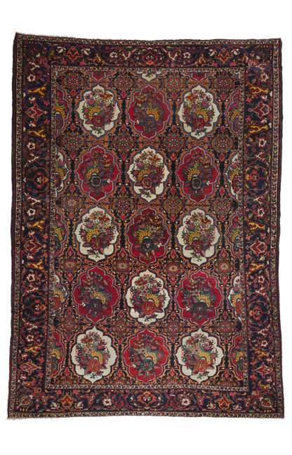 12 x 17 - Multicolor Antique Persian Bakhtiari Rug - 79940
