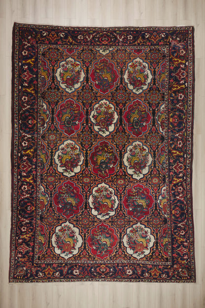 12 x 17 - Multicolor Antique Persian Bakhtiari Rug - 79940