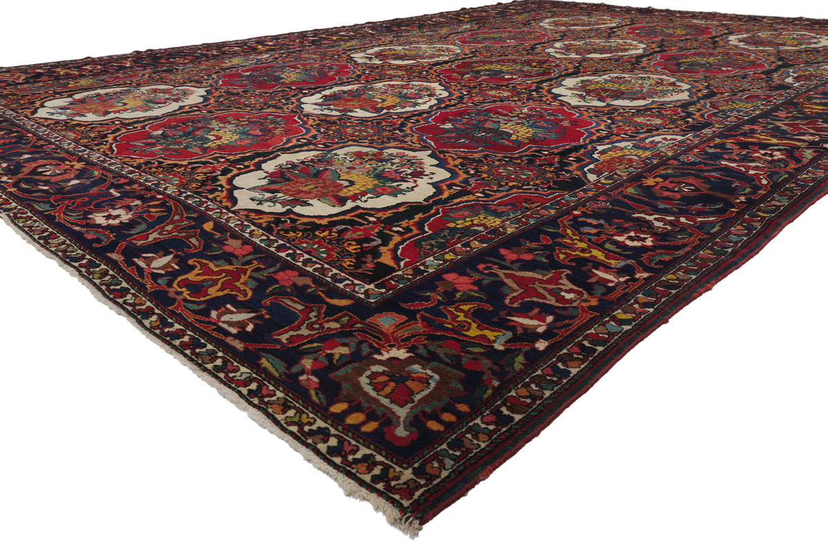 12 x 17 - Multicolor Antique Persian Bakhtiari Rug - 79940
