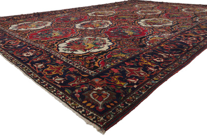 12 x 17 - Multicolor Antique Persian Bakhtiari Rug - 79940