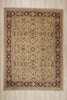 9 x 12 - Tan Vintage Pakistani Mahal Rug - 79943