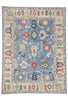 10 x 14 - Blue Vintage Indian Oushak Rug - 79944