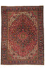 9 x 12 - Red Antique Persian Heriz Rug - 79945