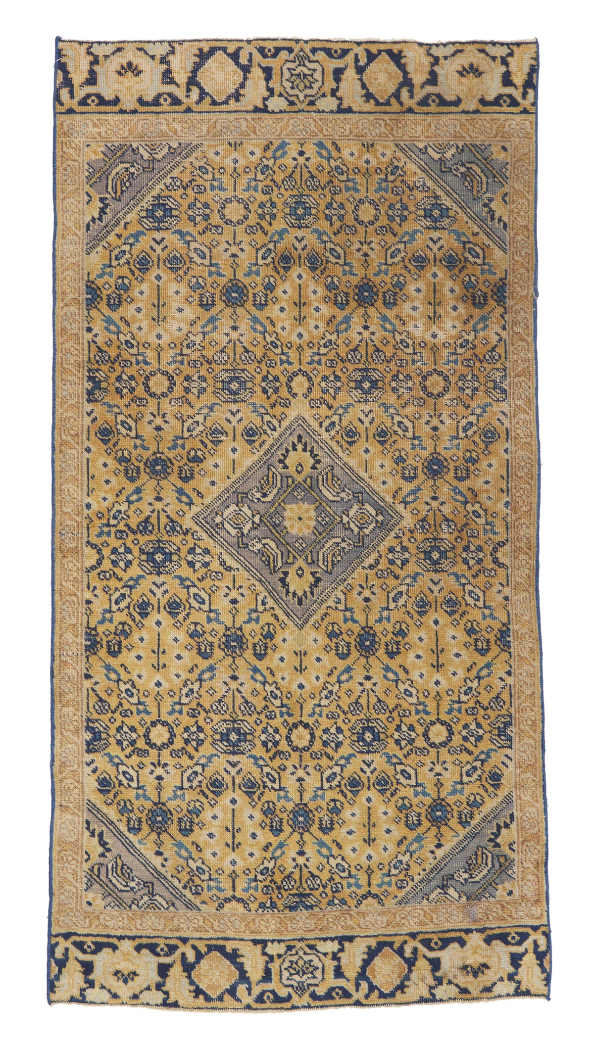3 x 6 - Gold Antique Persian Mahal Rug - 79946