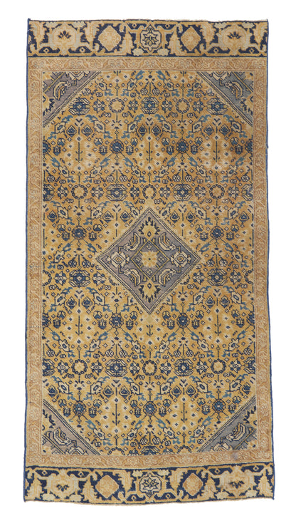 3 x 6 - Gold Antique Persian Mahal Rug - 79946