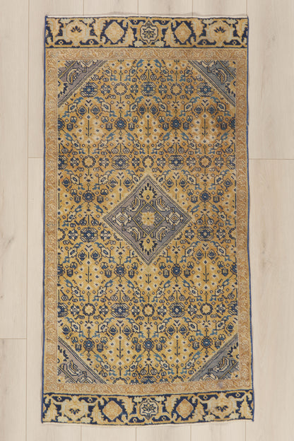 3 x 6 - Gold Antique Persian Mahal Rug - 79946