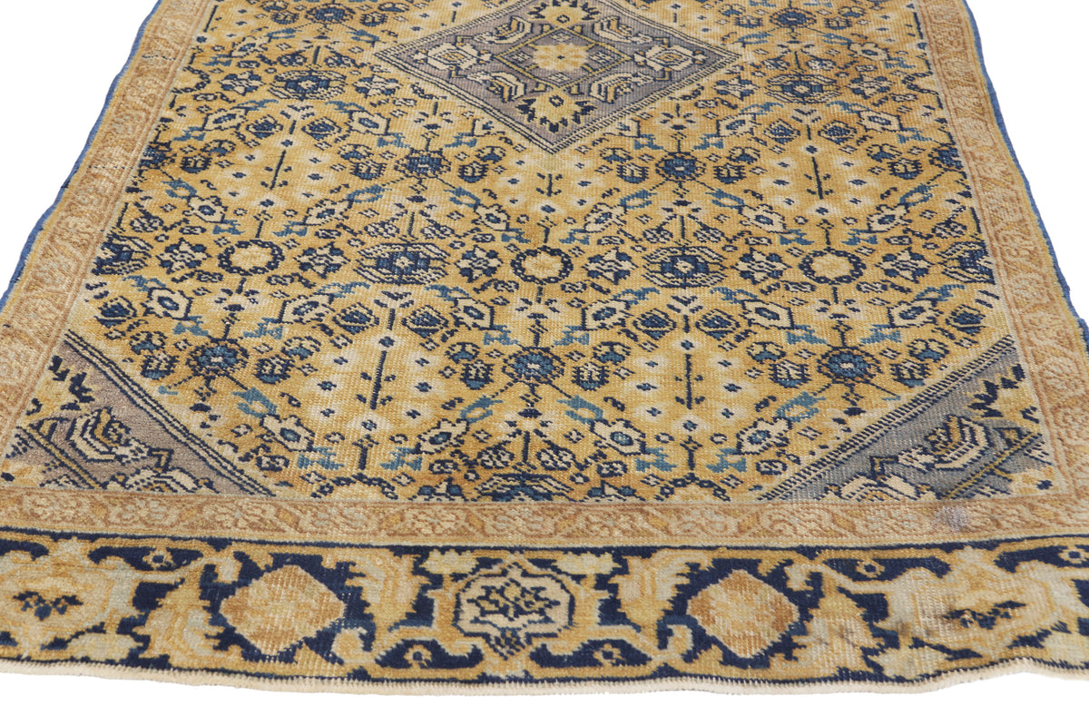 3 x 6 - Gold Antique Persian Mahal Rug - 79946