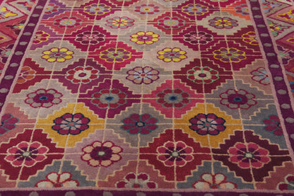 3 x 5 - Multicolor Antique Chinese Art Deco Rug - 79947