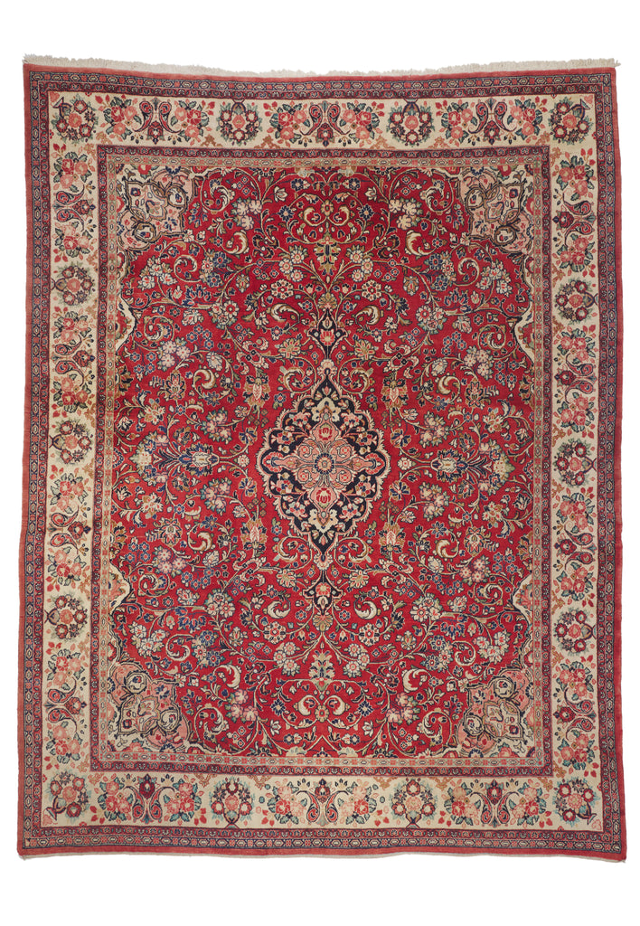 11 x 14 - Red Vintage Persian Mahal Rug - 79949