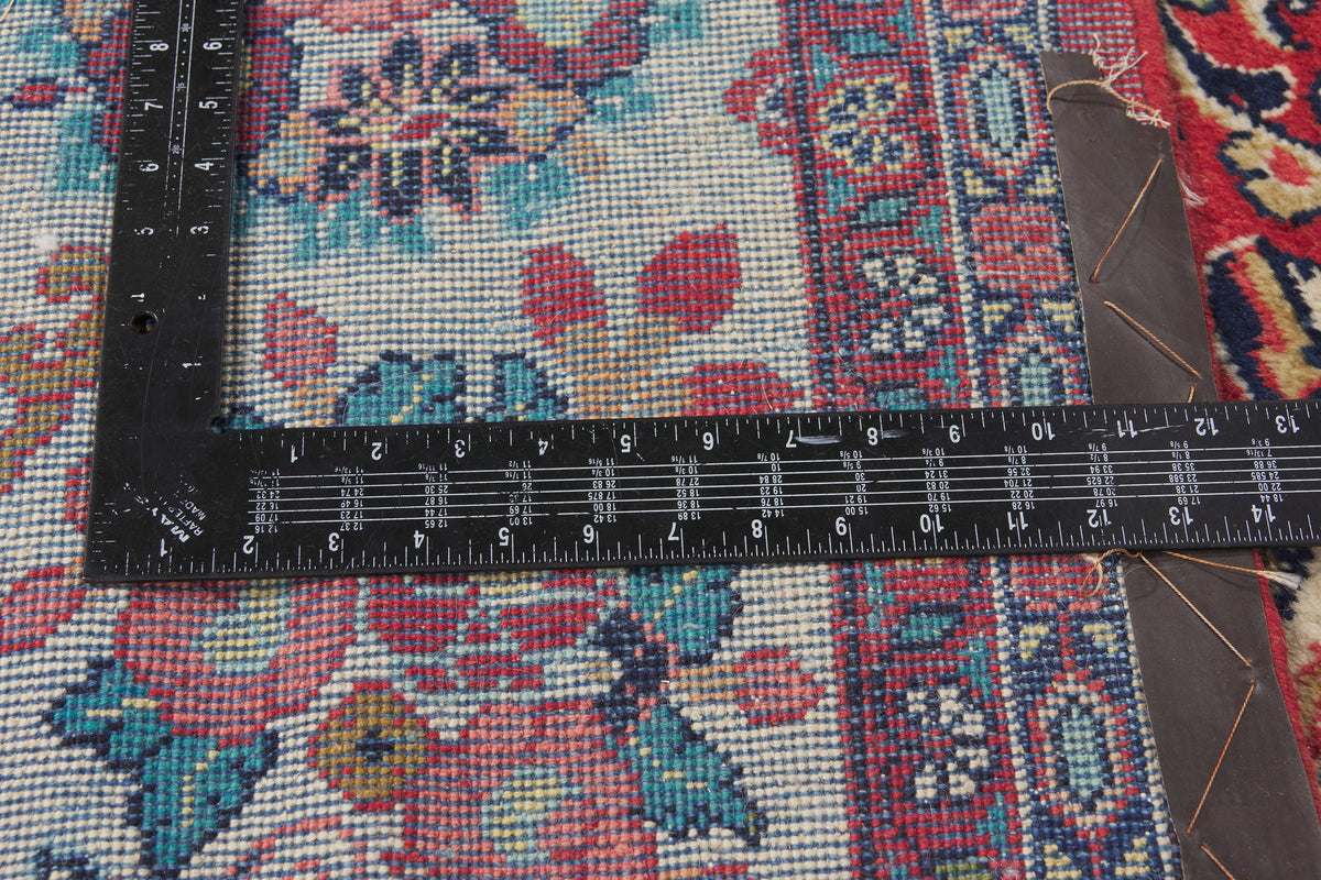 11 x 14 - Red Vintage Persian Mahal Rug - 79949