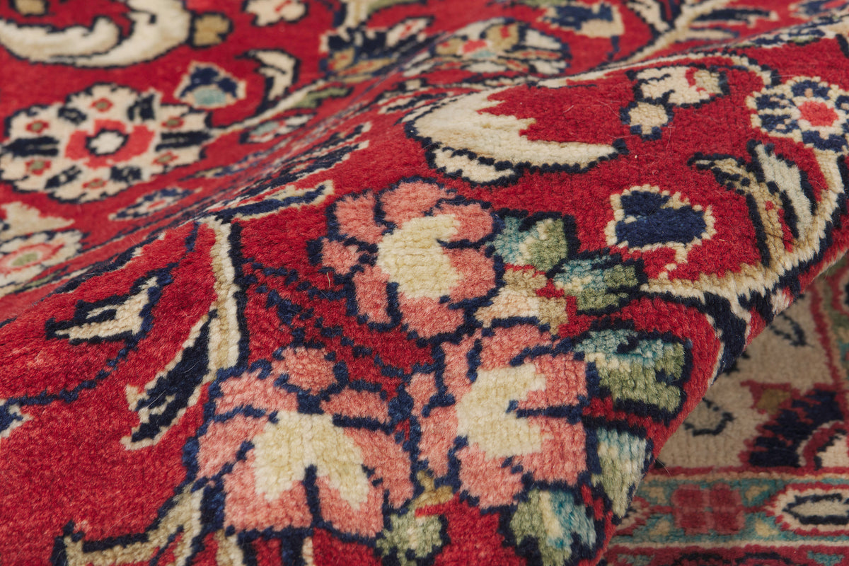 11 x 14 - Red Vintage Persian Mahal Rug - 79949
