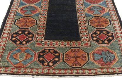 2 x 3 - Navy Blue Vintage Pakistani Kazak Rug - 79950