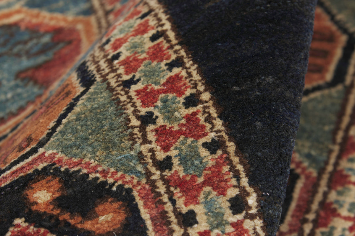 2 x 3 - Navy Blue Vintage Pakistani Kazak Rug - 79950