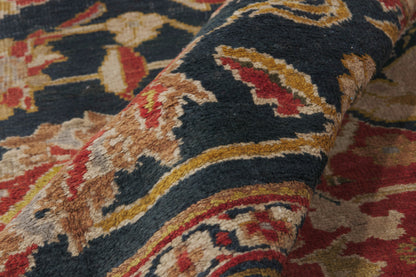 14 x 18 - Navy Blue Antique Persian Sultanabad Rug - 79951
