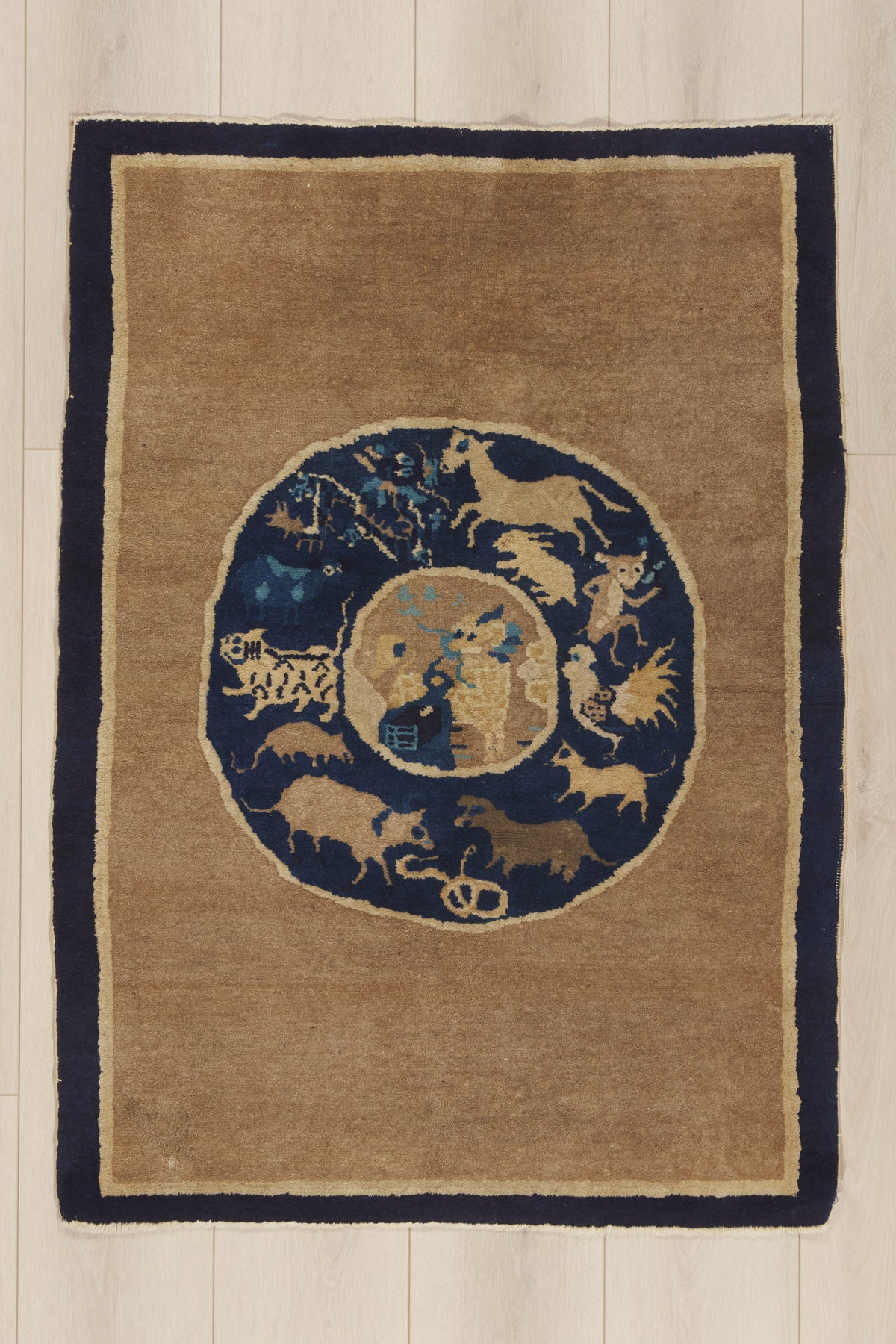 3 x 4 - Brown Antique Chinese Baotou Rug - 79952