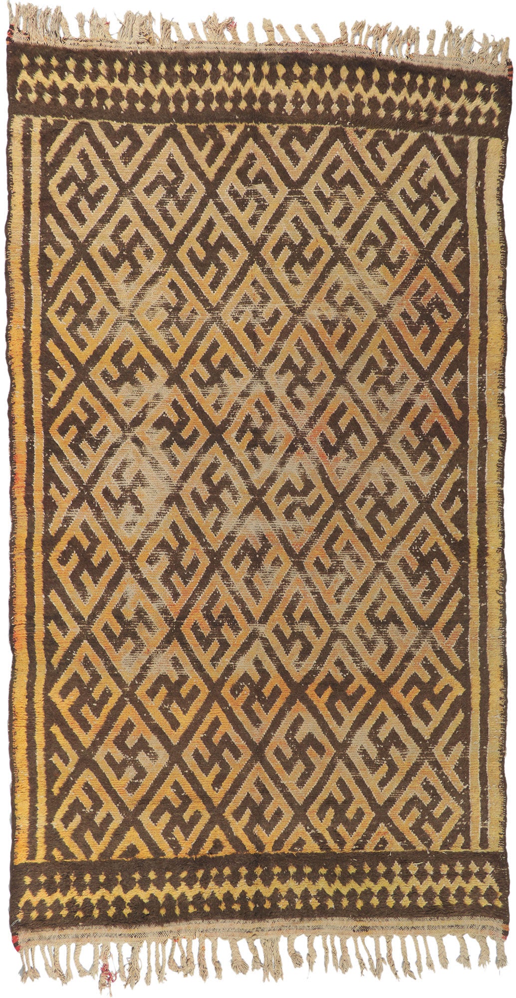7 x 11 Vintage Taznakht Moroccan Rug 21669